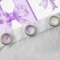 thumbnail image 4 of Homewish Cartoon Monogrammed H Black Out Curtains for Teens, Kawaii Princess Bow-tie Curtains Pack of 2 (42x63 Each), Purple Letter Bedroom Curtains, Black Out Curtains Decor, 4 of 6