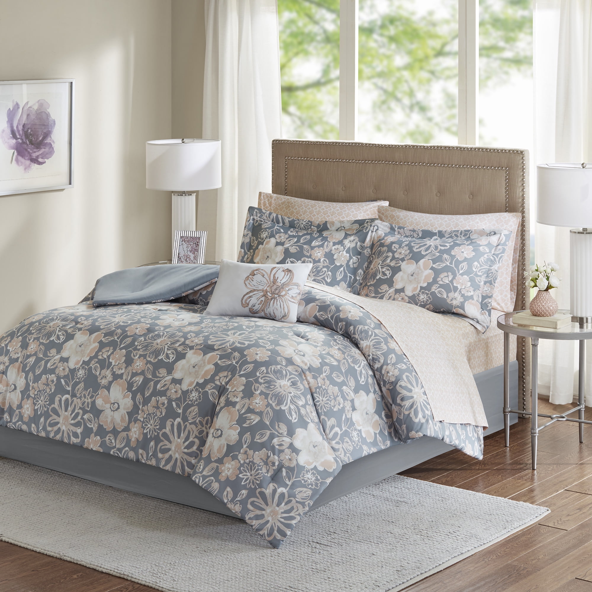 Home Essence Jordan Bed in a Bag Comforter Bedding Set