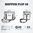 thumbnail image 4 of YETI 18050121001 Hopper Flip 18 Portable Soft Cooler, Navy, 4 of 5