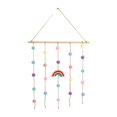 thumbnail image 2 of Rainbow Decor Kids Bedroom Macrame Photo Display, Colorful Ball String Organizador de fotografía para Colgar en , Cute Nursery Macarena Bola de pompones arcoíris, 2 of 7