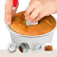 thumbnail image 5 of 6 Inch Angel Food Cake Pan with Removable Bottom, Aluminum Round Tube Pan Chiffon Cake Mold Baking Tin, 5 of 7