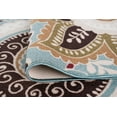 thumbnail image 6 of Transitional 7x10 Area Rug (6'7'' x 9'6'') Floral Seafoam, Beige Living Room Easy to Clean, 6 of 9
