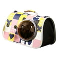 thumbnail image 4 of <p>Pet Carrying Bag, Dog Carrier Transparent Window Cute Portable Lightweight  For Pets For Outdoor For Dogs For Daily</p>, 4 of 8