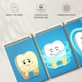 thumbnail image 2 of Elephant Stock Teeth Care Wall Art - Horizontal Multi Panel Canvas - Living Room Wall Decor - Profession Multi Panel - White And Blue Decor - 38" x 18", 2 of 2