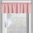thumbnail image 2 of Ambesonne Pink Polka Dots Valance Pack of 2, Motifs with Shapes, 42"X12", Pale Pink and White, 2 of 5