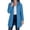 Blue, variant on Winter Jackets for Women Stand Collar Mid Length Lightweight Quilted Puffer Coat Full Zip Jacket, Red S-2XL