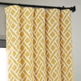 thumbnail image 6 of Martinique Yellow Printed Cotton Hotel Blackout Curtain (1 Panel), Martinique Yellow, 50W X 84L, 6 of 11