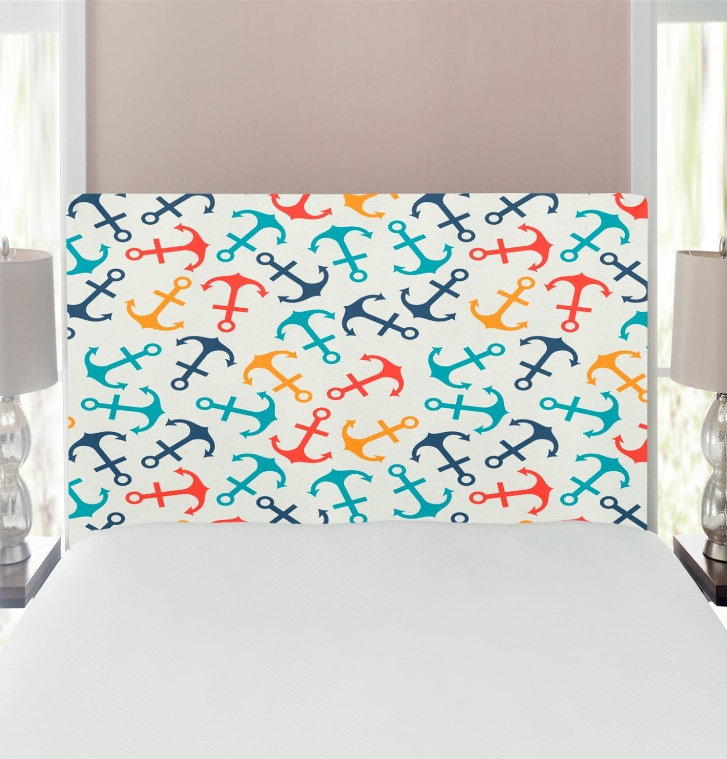 Anchor Headboard, Anchor Shape in Lines Tropics Getaway Ship Cruise