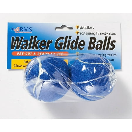 RMS Precut Walker balls, Walker Glides or Walker Glide balls, Walker Skis (Pack of 2) - 6 Color