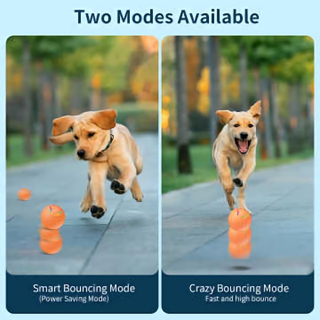 Self Moving Balls For Dogs, Smart Interactive Dog Toys Ball, Activated Rolling Ball for Dogs - Durable USB Rechargeable Dog Toy for Puppies, Small, and Medium Dogs, Fun Gift for Boredom(Pink)