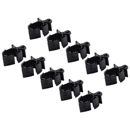 Tekuisi 10pcs Car Wiring Harness Fastener Lock Cable Hose Clamp Tie Oil Pipe Wire Harness Hose Bracket Car Corrugated Pipe Tie Clamp