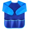 thumbnail image 2 of Kuuqa Bata De Arte Infantil Impermeable Delantales De Arte Para Niños Con 3 Bolsillos Amplios Suministros De Pintura (Pinturas Y Pinceles No Incluidos), 2 of 5