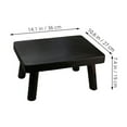 thumbnail image 3 of Shisuyan Rectangular Wood Stool: Small Furniture Tea Coffee Table Japanese Style Low Tea Table For Floor Bedroom Bay Window Tea Room, 3 of 8