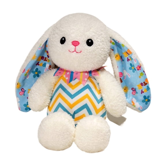 STPToys Easter Bunny Stuffed Animal Toys,Easter Basket Plush Huggable Bunny Pillow Rabbit Plushies Dolls Birthday Gift Accompany Sleeping Toys - White