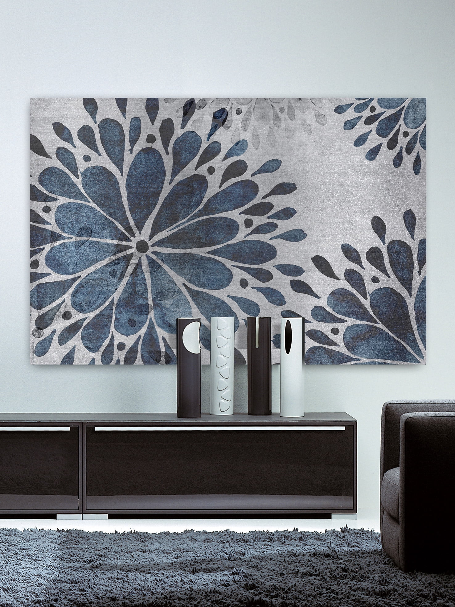 "Petal Splash" Painting Print on Wrapped Canvas