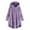 Purple, variant on Girl Fuzzy Fleece Plus Size Warm Jackets Kids Button Down Hooded Sweaters Youth Autumn Winter Soft Comfort Thermal Outwear Coats Casaul Loose Cardigan with Pockets Size 5-14 Years Cold Weather