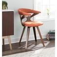 thumbnail image 3 of LumiSource Walnut, Orange Gardenia Chair, 3 of 12