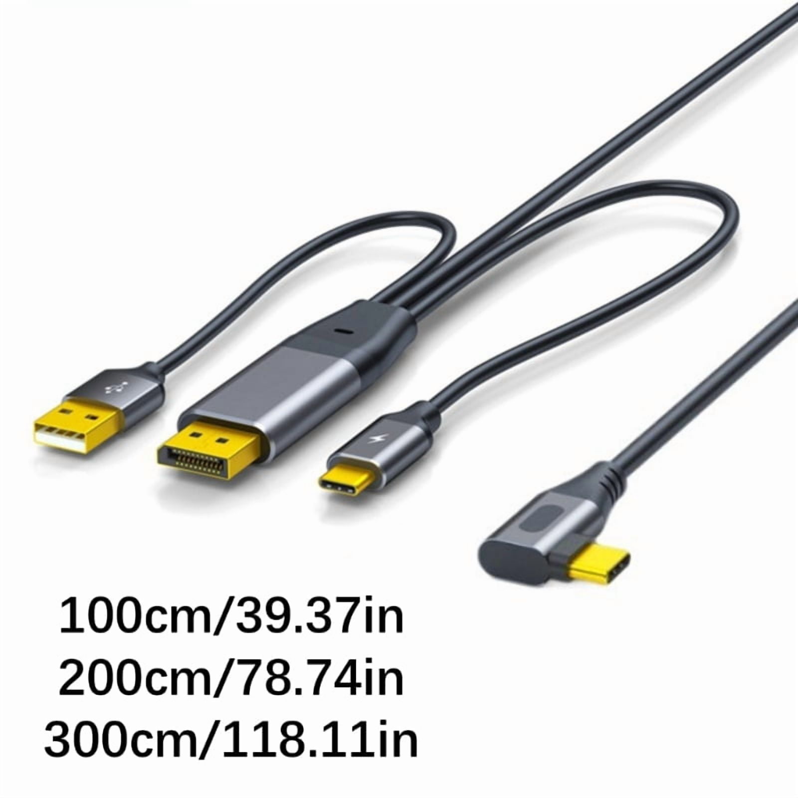 DisplayPort To USB C Adapter Cable 4K@60Hz For Mobile Monitor Studio Display Touch Function VR Headsets Gaming Consoles