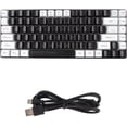thumbnail image 5 of WYJ Office Keyboard, Gaming Keyboard Ergonomically Curved RGB Backlit Type C Wired 84 Keys for Games (Black)-0614, 5 of 5