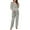 Grey, variant on Cute Womens Fall Pajamas Women Casual Pajamas Sets Coral Fleece Long Sleeve Tops And Long Pants Strawberry Printing Sleepwear Two Piece Set