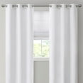 thumbnail image 5 of Dovelina Basketweave Room Darkening Cordless Roman Shade, White, 64" L x 23" W, 5 of 13