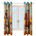 thumbnail image 3 of Vintage Western Cowboy Modern Window for Living Room Curtains for Child Bedroom Kitchen Decor Blinds Drapes, 3 of 7