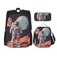 thumbnail image 1 of Balery Astronaut With American Flag Mochila Escolar 3 en 1 para Niños - Mochila Resistente con Lonchera Térmica y Estuche - Mochila Escolar para Niños y Niñas, 1 of 7