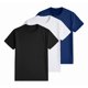 thumbnail image 2 of Pack 3 Playeras Deportivas Mujer Cuello Redondo,Black White Navyblue,L, 2 of 7