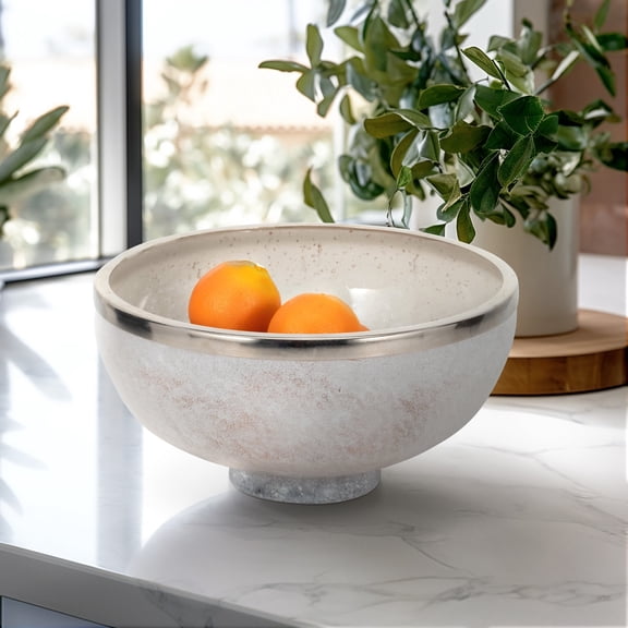 Sagebrook Home Glass Bowl With Ring Decor