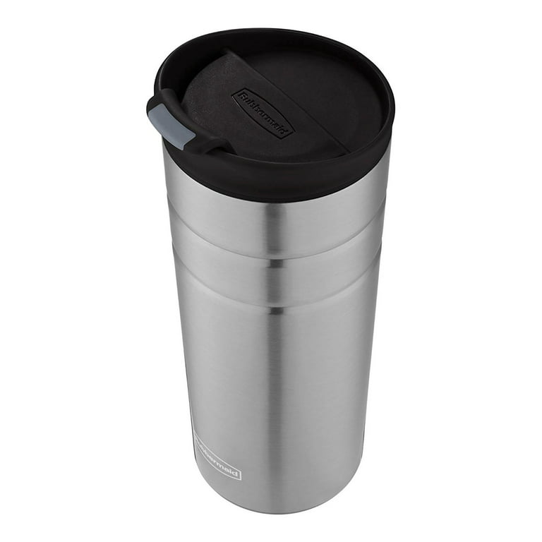 Coffee Travel Mug 16 oz Stainless Steel Metal Splash Guard Flip