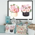 thumbnail image 2 of Designart 'Peonies and Rose With Flower Box' Farmhouse Framed Canvas Wall Art Print, 2 of 5