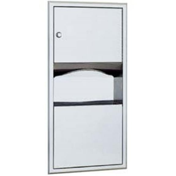 Classic Series Recessed Towel Dispenser & Receptacle, Stainless Steel