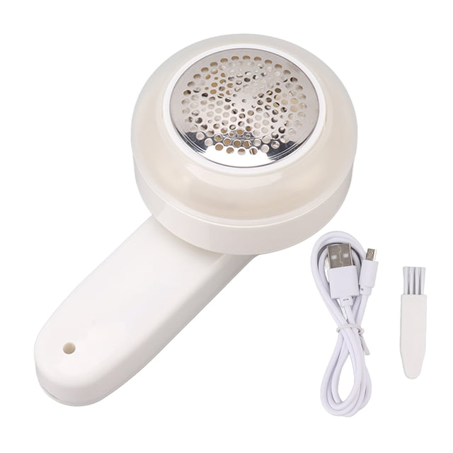 Quitapelusas eléctrico recargable de acero inoxidable con 3 cuchillas para ropa, suéteres, sofás y mantas.