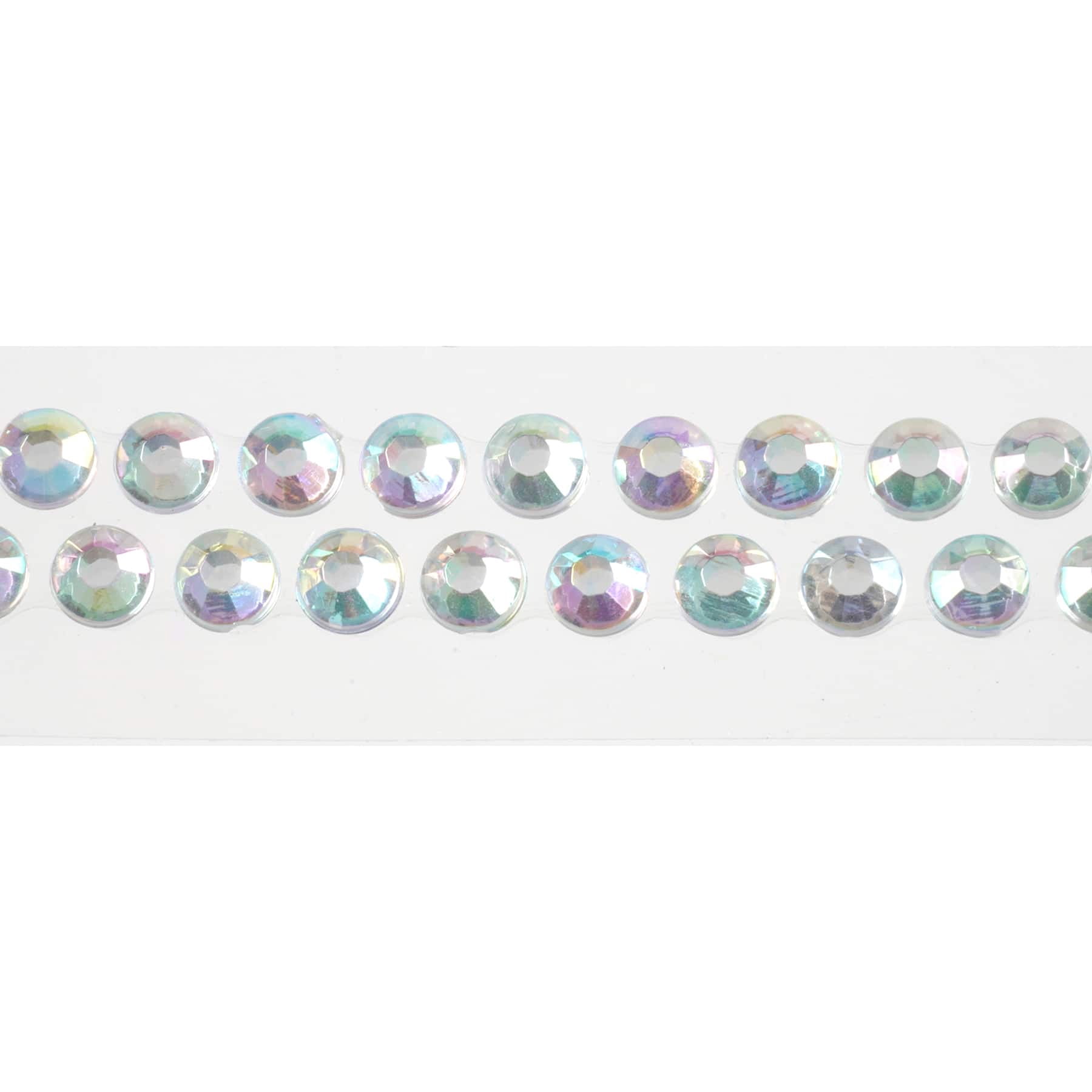 Recollections Double Row Rhinestones Stickers Bling on a Roll, 12 Pack