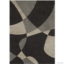 Allstar Rugs Allstar Woven Abstract Colorblock Modern Design Rug Chocolate 5' 2"x7' 1" 5' x 8'