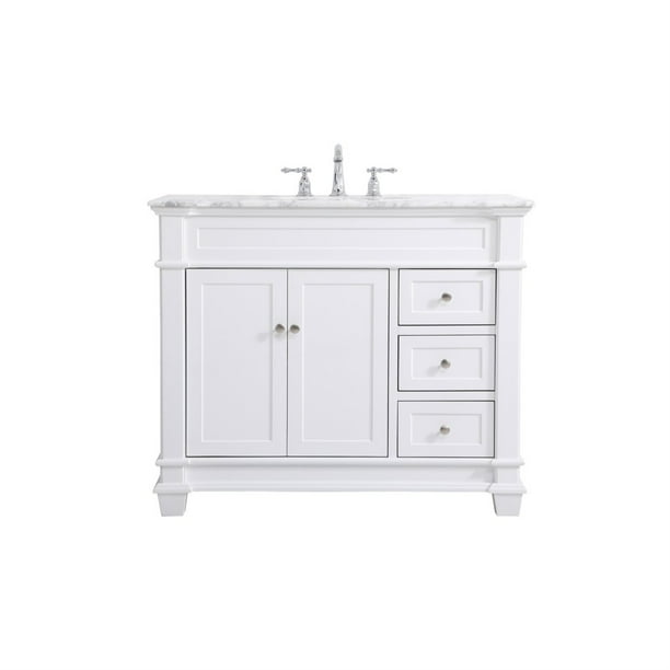 42 Inch Single Bathroom Vanity Set In White Com 42 Inch Single Bathroom Vanity Set In, Bathroom Vanity Canada 42 Inch