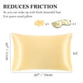 thumbnail image 6 of PiccoCasa Set of 2 Queen Satin Pillowcase Durable&Soft Zippered Gold, 6 of 7