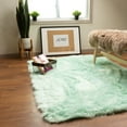 thumbnail image 2 of Super Area Rugs Glam Soild Shag Area Rug, 2' x 3', 2 of 7