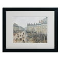 thumbnail image 2 of Trademark Fine Art "Place du Theatre" Canvas Art by Camille Pissarro, Black Frame, 2 of 3