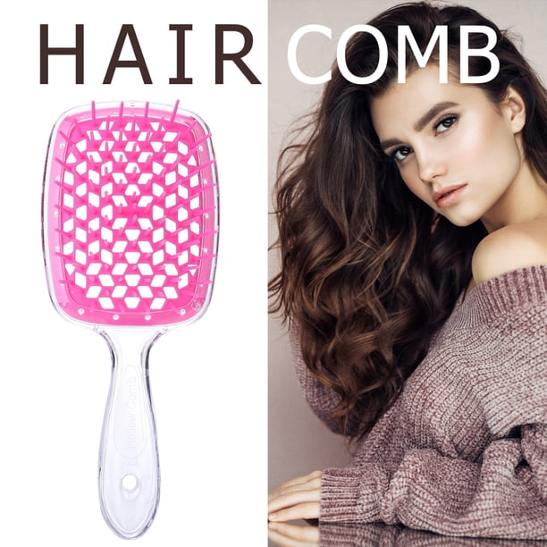 Cepillo de peluquería de doble uso húmedo y seco para masaje del cuero cabelludo para mujeres peines para el cabello rizado