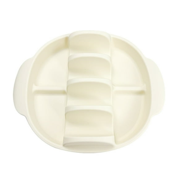 Silicone Taco Holder - Reusable Taco Stands with Dividers, Taco Tuesday Kit for Family Mexican Meals, Non-Slip Sturdy Taco Tray Racks, Dishwasher & Microwave Safe