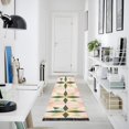 thumbnail image 4 of Yayeee Runner Rug for Bedroom 2'x6' Machine Washable Hallway Non Slip Mat, Retro Black Stars, 4 of 8