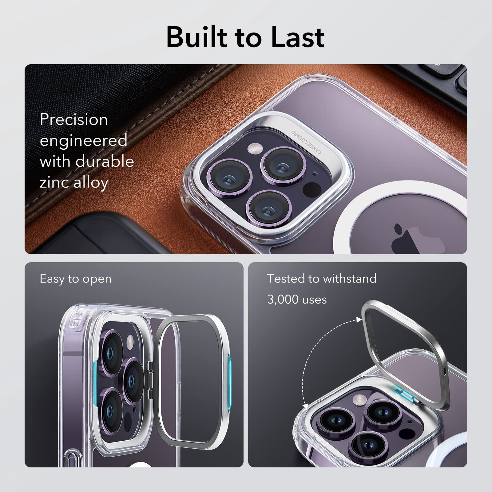 Esr For 14 Pro Max Case  Compatible With Magsafe Built-in Stash Stand Clear Phone 14 Military-grade Protection Magnetic Classic Series