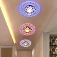 thumbnail image 3 of Luces de pasillo de cristal, luces de pasillo led, luces de porche, luces de techo de apertura redonda de colores, 3 of 5