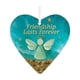 thumbnail image 2 of Corazón de cristal marino hecho a mano | Recuerdo de amistad eterna | Decoración para el hogar con cristal marino reciclado para la sala de estar, 2 of 5