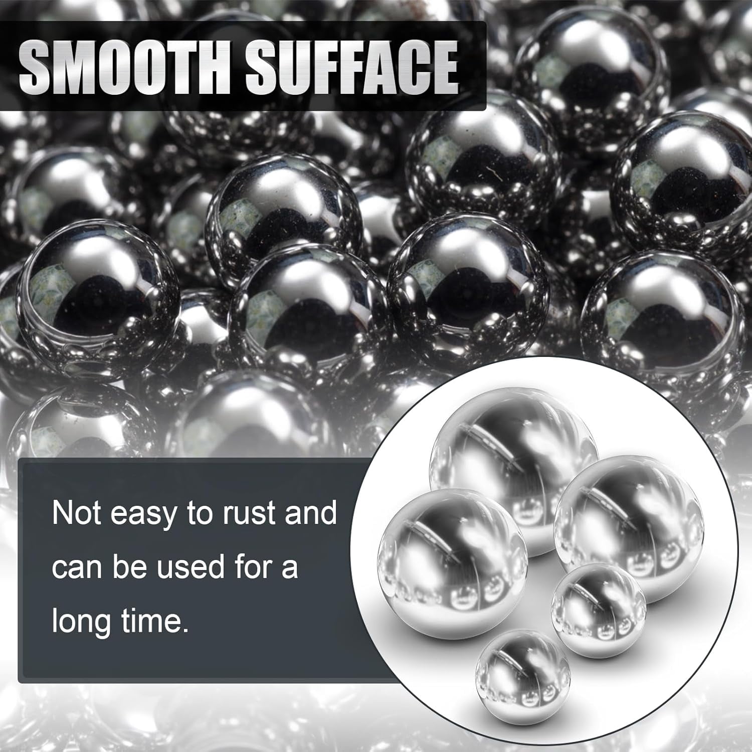 24 Pieces 1 Inch Chrome Steel Bearing Balls, 25.4mm Precision Steel Balls for Bicycle Bearings