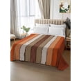 thumbnail image 2 of Burnt Orange Brown Flat Sheets Only California King Size, Soft Breathable Bed Top Sheets for Mattress, Farmhouse Vintage Wooden Luxury Bedding Flat Sheets for Home Hotel Bedroom Bed Protection, 2 of 9