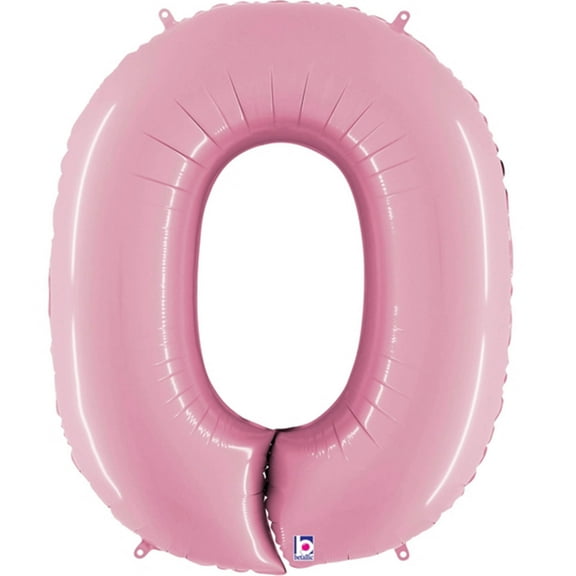 Pastel Pink Number 0 Balloon 40"