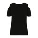 thumbnail image 5 of Fiudx Tops para Mujer Blusas Informales Lisas para Mujer, Camisas de Manga Corta con Cuello En V, Top Calado con Hombros Descubiertos, 5 of 6