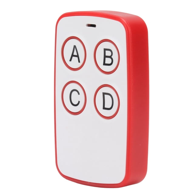 Remote Control Key Fob, Cloning Key Fob ABS Shell Wireless 315MHZ 4 Keys For Electric Rolling Gate Red,Black